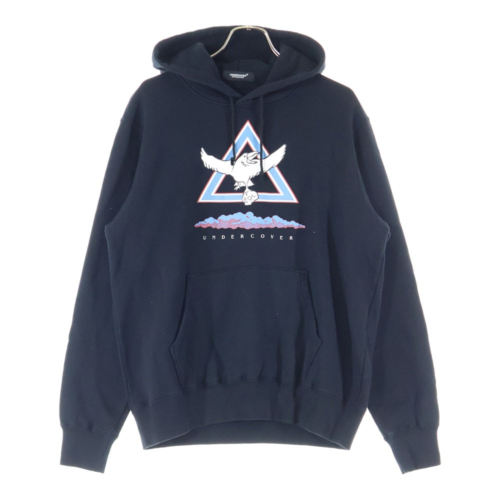 UNDERCOVER(アンダーカバー) 24AW HOODIE CROW プルオーバーパーカー フーディー ブラック UC2D4892-2