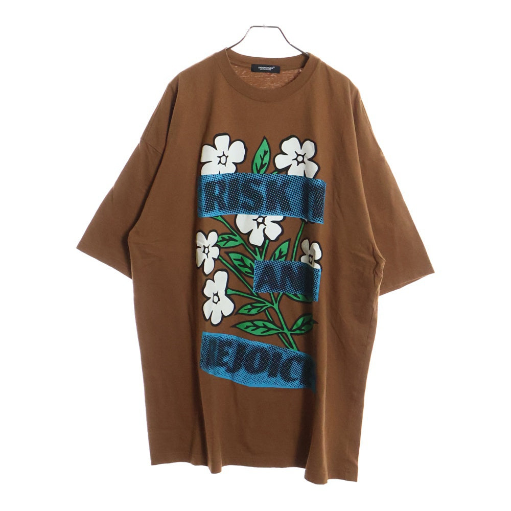 UNDERCOVER(アンダーカバー) 25SS フロントプリント 半袖Tシャツ カットソー ブラウン UC1E4893-2
