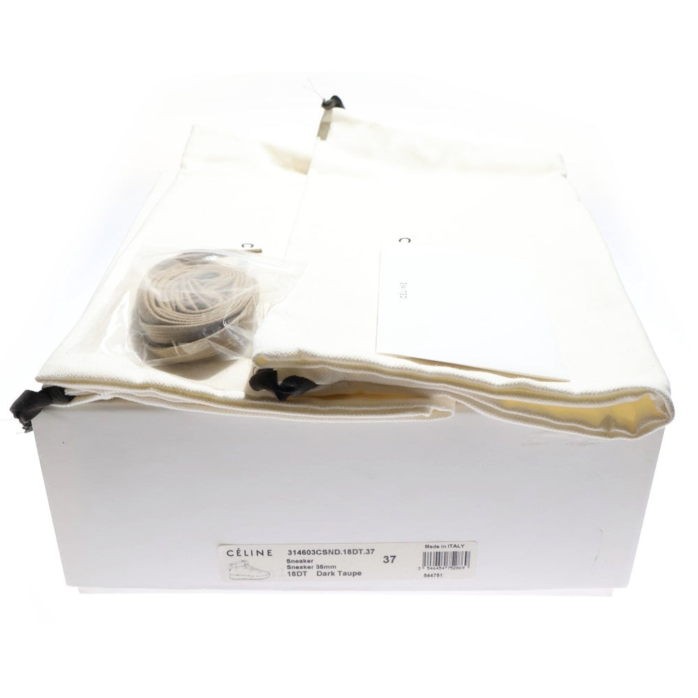 CELINE(セリーヌ) レザーハイカットスニーカー シューズ ブラウン 314603CSND レディース