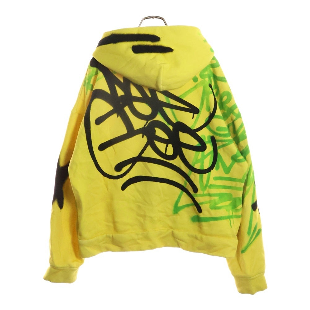 DOLCE & GABBANA(ドルチェアンドガッバーナ) スプレーグラフィック プルオーバーパーカー フーディー イエロー G9YW6Z