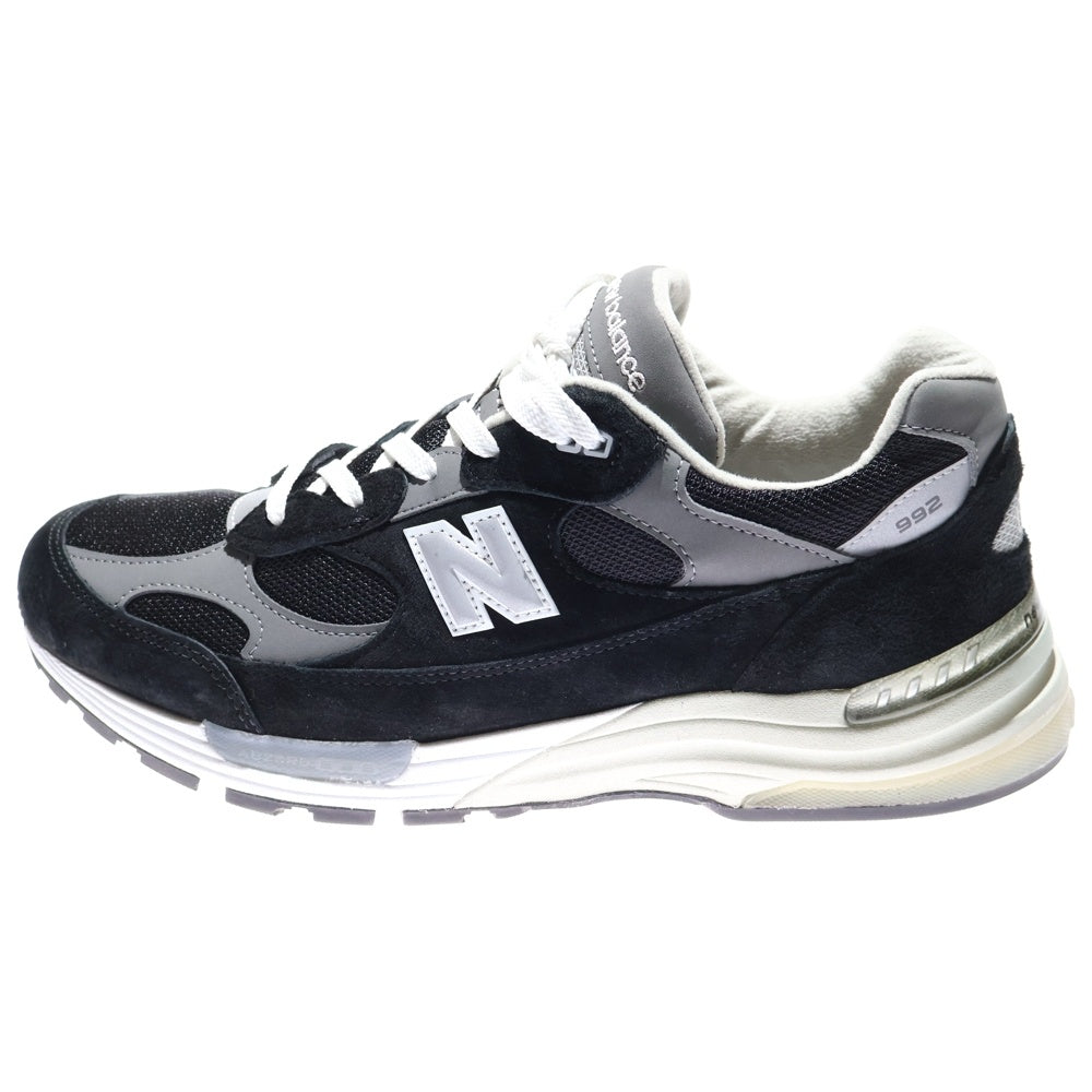 New Balance(ニューバランス) U992BK スエード ローカットスニーカー ブラック US11/29.0cm