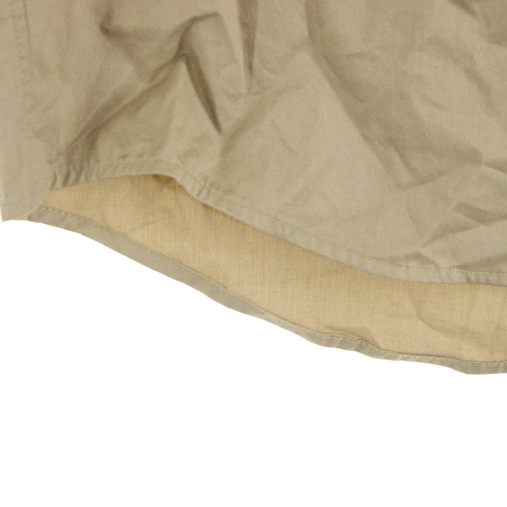 A BATHING APE(アベイシングエイプ) ワッペン付き ミニタリーシャツ 半袖シャツ ベージュ