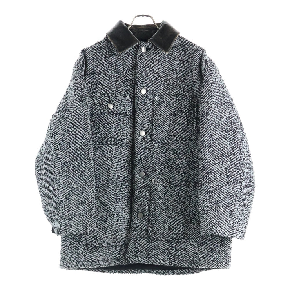 PRADA(プラダ) 24AW Wool blend jacket ウールブレンドジャケット コート ブラック SGC675 S000