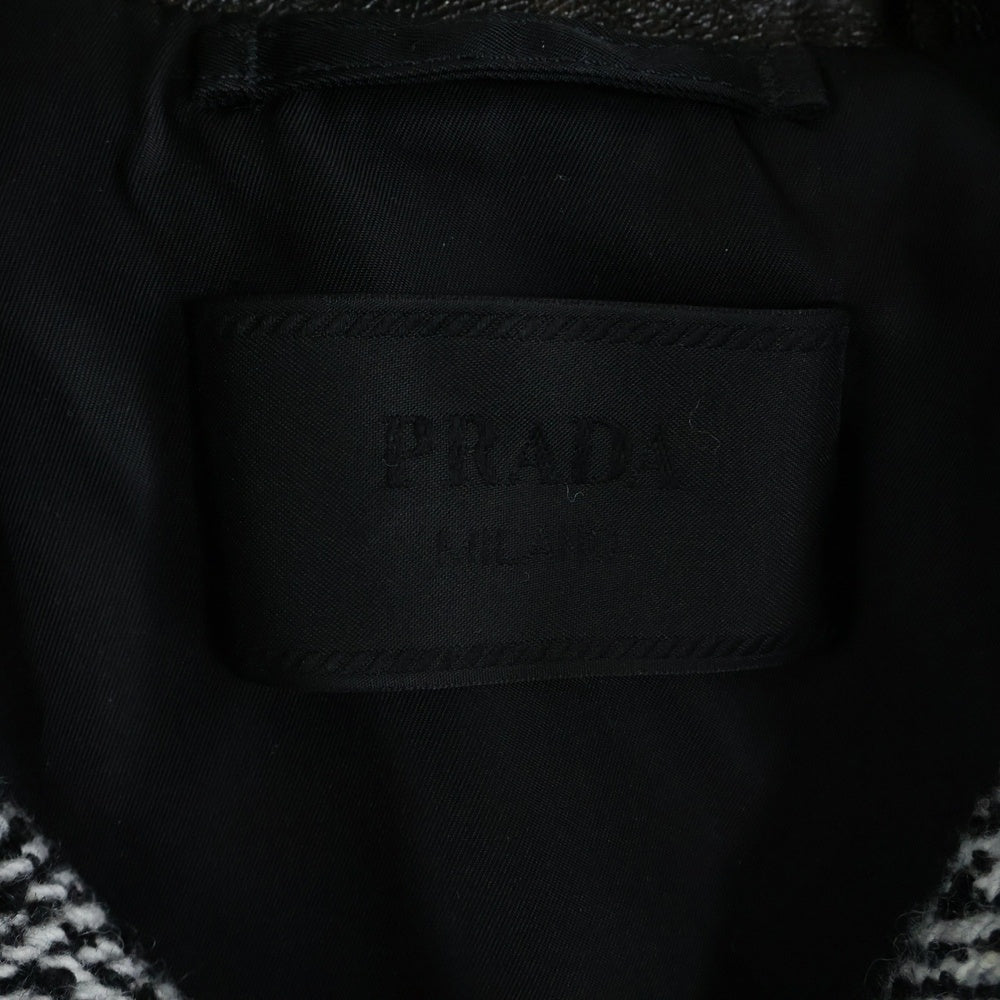 PRADA(プラダ) 24AW Wool blend jacket ウールブレンドジャケット コート ブラック SGC675 S000