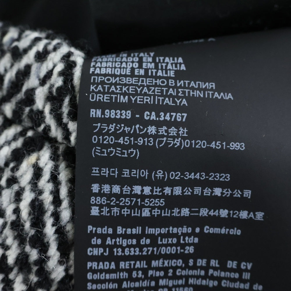 PRADA(プラダ) 24AW Wool blend jacket ウールブレンドジャケット コート ブラック SGC675 S000