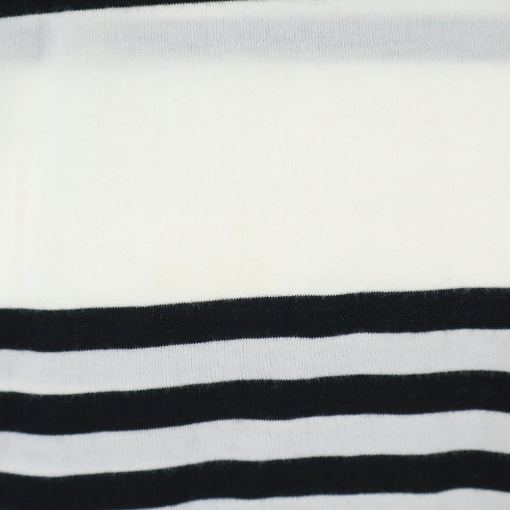 CELINE(セリーヌ) ルーズストライプ クルーネックTシャツ ホワイト/ブラック 2X85M8000M