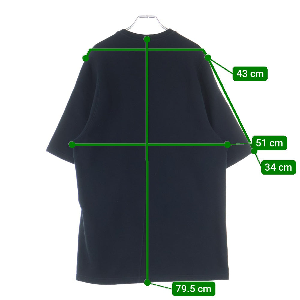 Rick Owens DRKSHDW(リックオウエンス ダークシャドウ) 15AW ペンタグラムスウェット半袖Tシャツ カットソー ブラック DU15F5274-FEMP