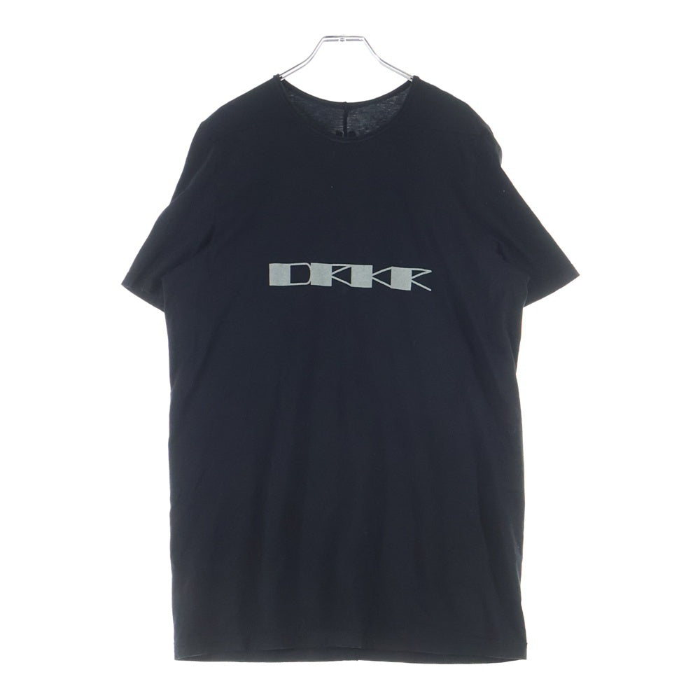 Rick Owens DRKSHDW(リックオウエンス ダークシャドウ) 21AW DRKR Print Level T-Shirt レベルTシャツ 半袖Tシャツ カットソー ブラック DU02A3250-RNEP6