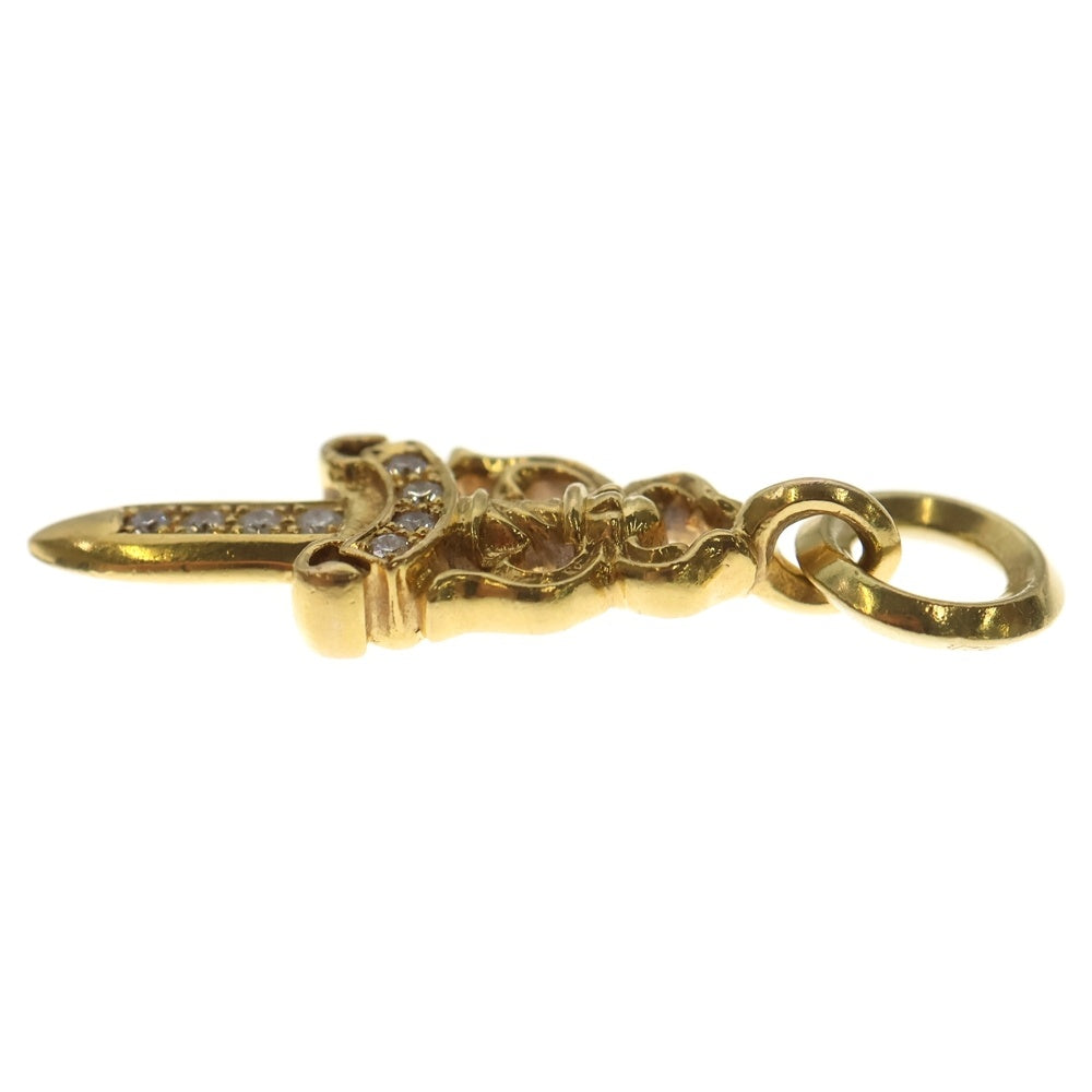 CHROME HEARTS(クロムハーツ) 22K #5 DAGGER P/DIA #5ダガーチャーム アフター PAVEダイヤ ペンダントトップ ゴールド BCA031