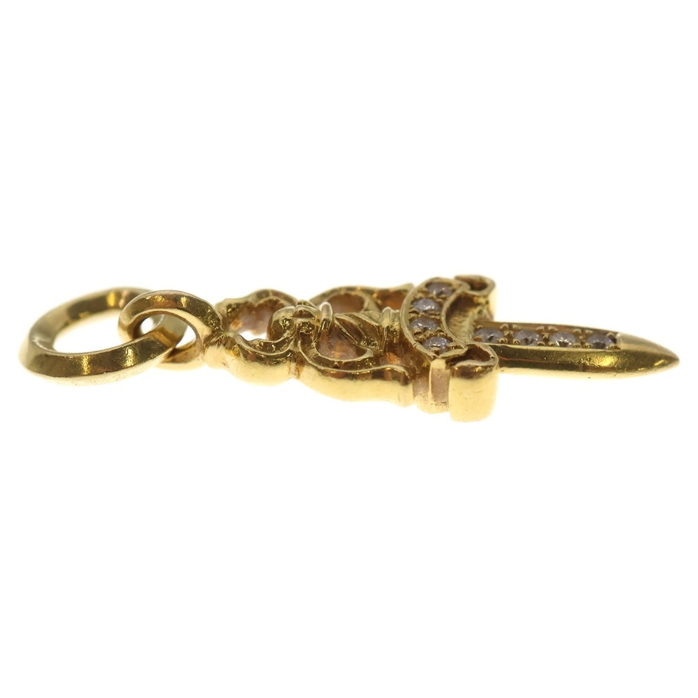 CHROME HEARTS(クロムハーツ) 22K #5 DAGGER P/DIA #5ダガーチャーム アフター PAVEダイヤ ペンダントトップ ゴールド BCA031