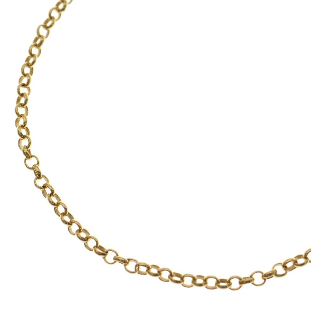 CHROME HEARTS(クロムハーツ) 22K NECKCHAIN R18 ロールチェーンネックレス 18inch ゴールド BCA010