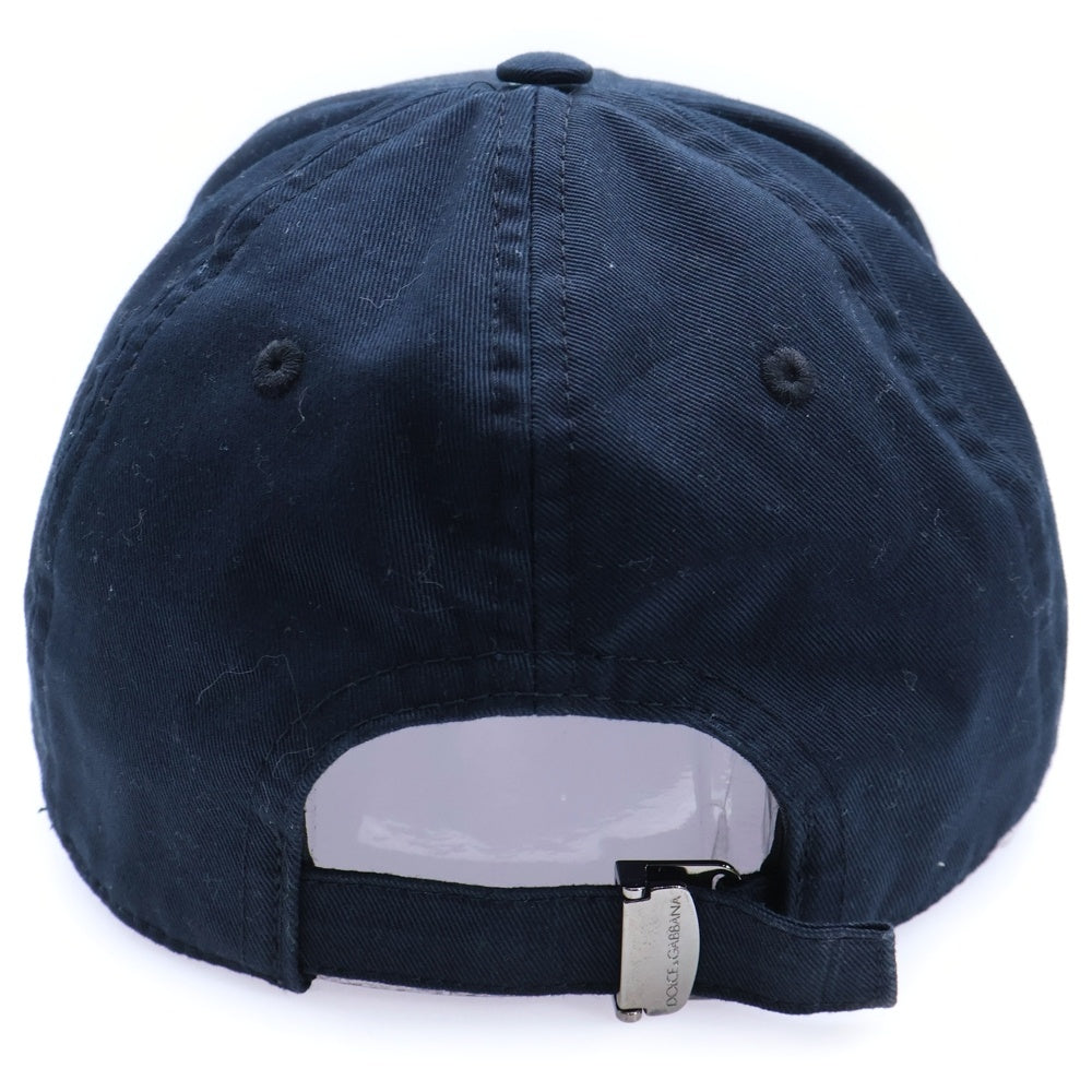 DOLCE & GABBANA(ドルチェアンドガッバーナ) 17SS クラウンロゴプリント ベースボールキャップ 帽子 ブラック