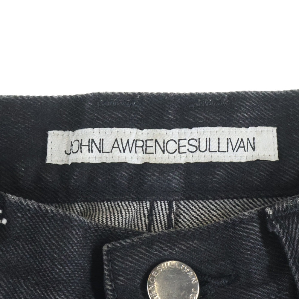 JOHN LAWRENCE SULLIVAN(ジョンローレンスサリバン) ボタンフライ ストレートデニムパンツ ブラック ILS-02-14
