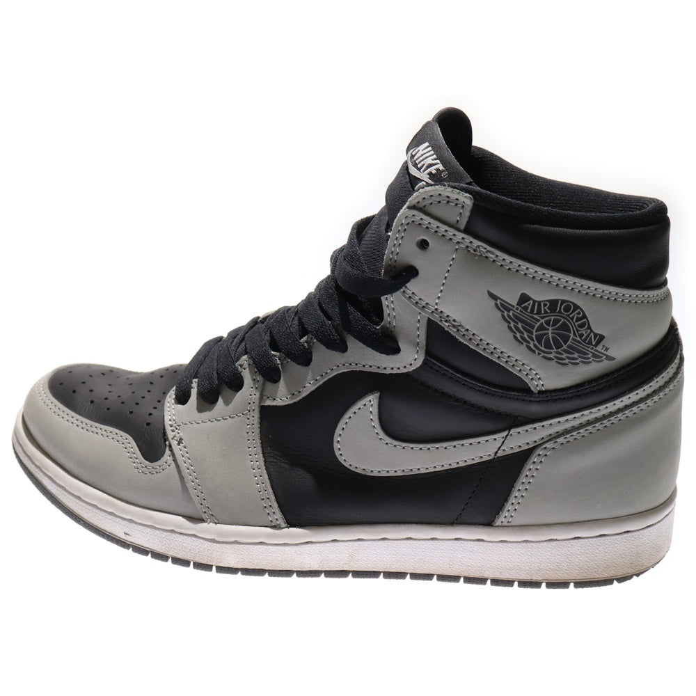 NIKE(ナイキ) AIR JORDAN 1 RETRO HIGH OG SHADOW 2.0 エアジョーダン1 シャドウ 2.0 ハイカットスニーカー グレー/ブラック US10/28cm 555088-035