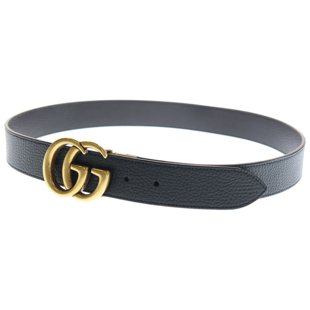 GUCCI(グッチ) GGマーモント レザーベルト ブラック 474350
