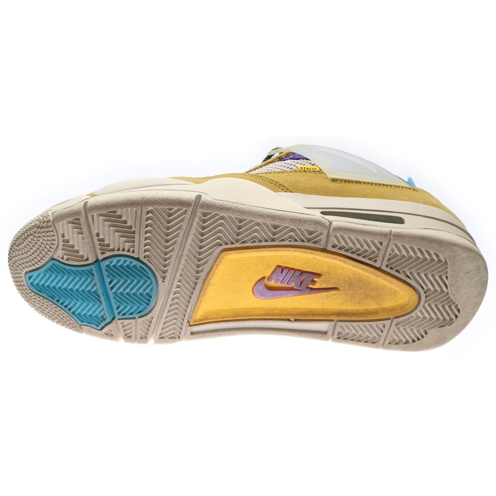 NIKE(ナイキ) ×UNION AIR JORDAN 4 RETRO SP DESERT MOSS エアジョーダン4 デザートモス ハイカットスニーカー マルチ US10.5/28.5cm DJ5718-300