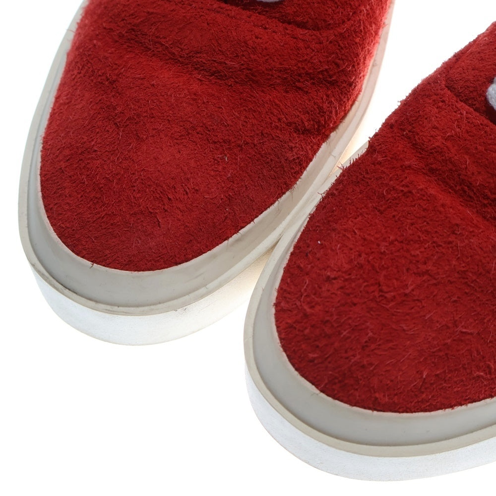 FEAR OF GOD(フィアオブゴッド) 101 Lace Up Low Top スウェードスニーカー ローカットシューズ レッド