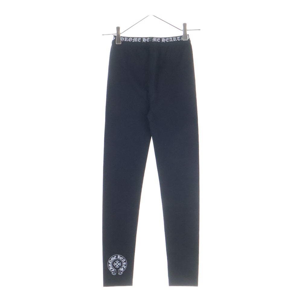 CHROME HEARTS(クロムハーツ) ホースシュープリント レギンス レディース ブラック