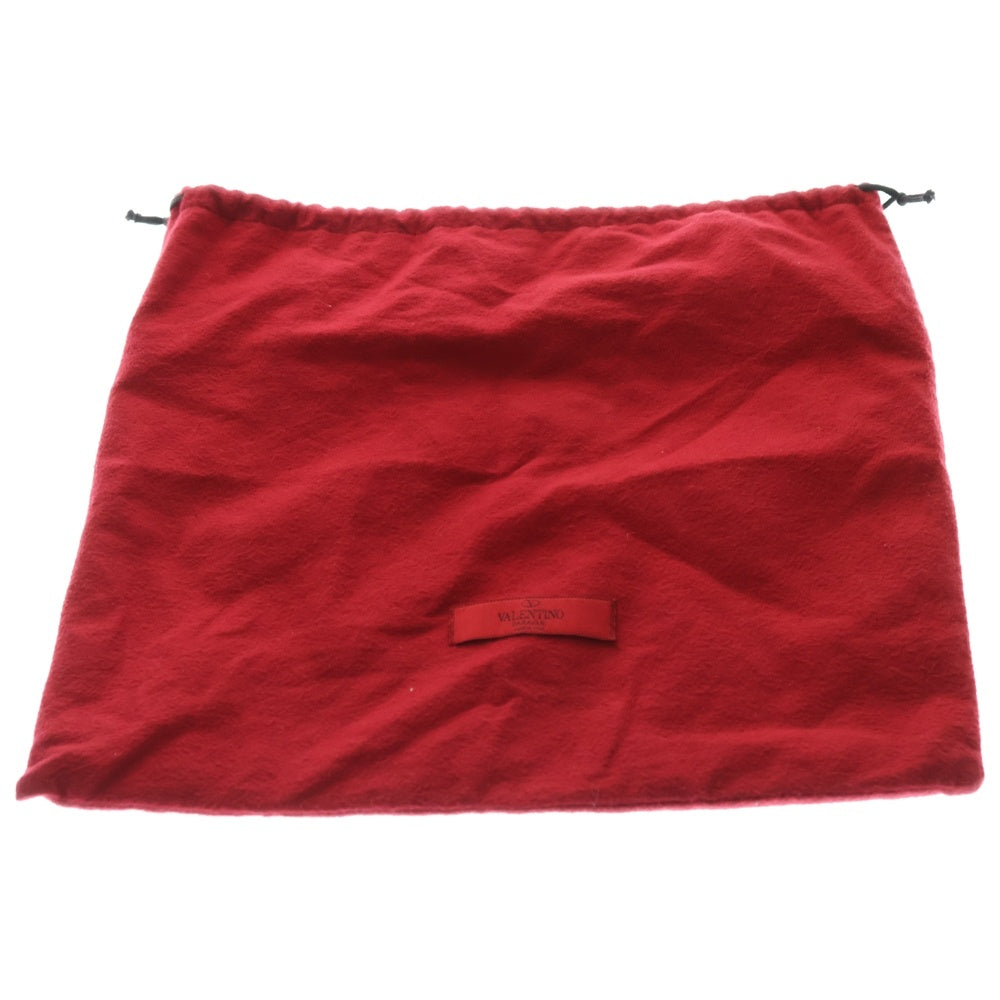 VALENTINO(ヴァレンティノ) ロックスタッズ クラッチバッグ セカンドバッグ ポーチ ベージュ レザー ゴールド金具 レディース