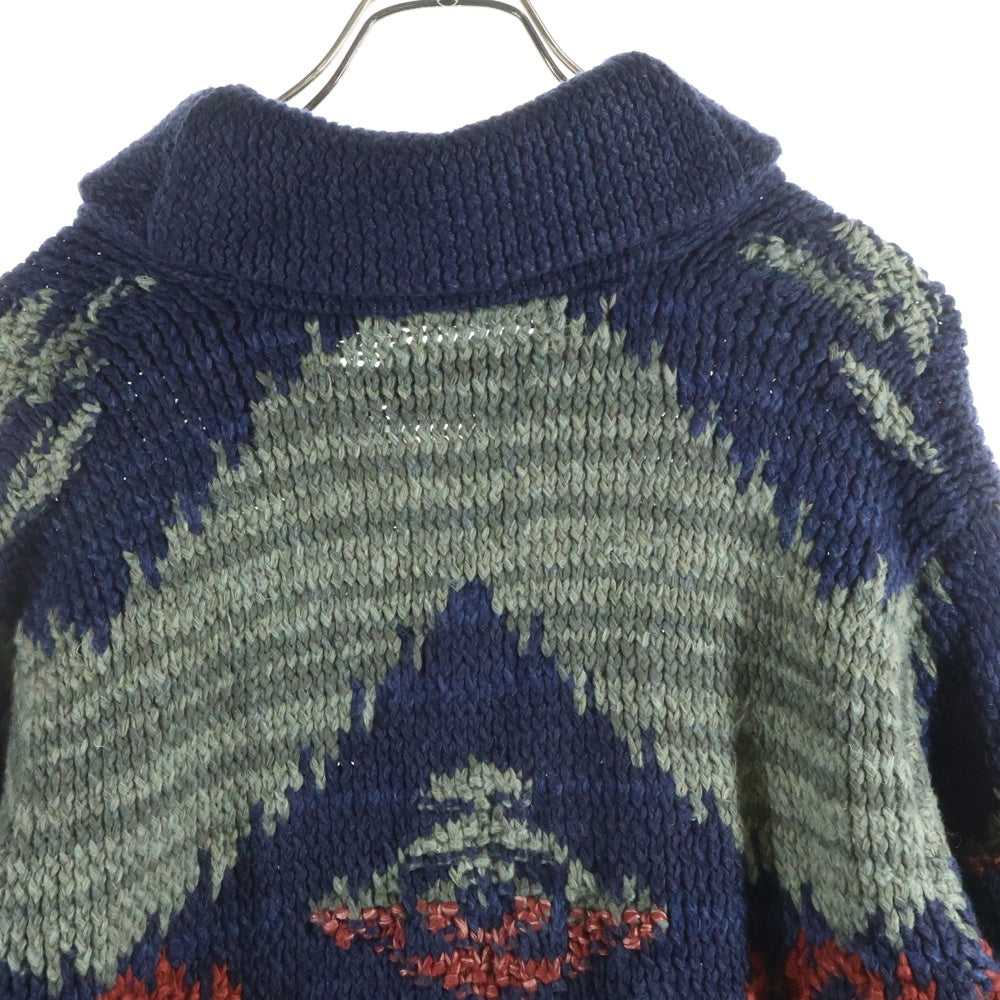 RRL(ダブルアールエル) HAND KNIT SHAWL CARDIGAN ハンドニット ショールカーディガン ニット マルチカラー