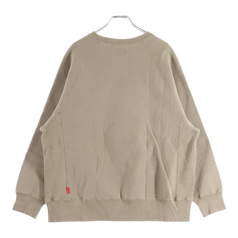 WTAPS(ダブルタップス) 17AW DESIGN CREW NECK SWEAT デザインクルーネック スウェット ロングスリーブ長袖Tシャツ ベージュ 172ATDT-CSM07