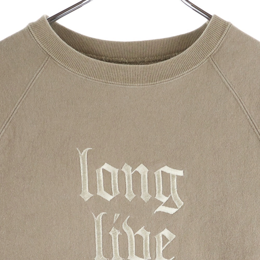 WTAPS(ダブルタップス) 17AW DESIGN CREW NECK SWEAT デザインクルーネック スウェット ロングスリーブ長袖Tシャツ ベージュ 172ATDT-CSM07