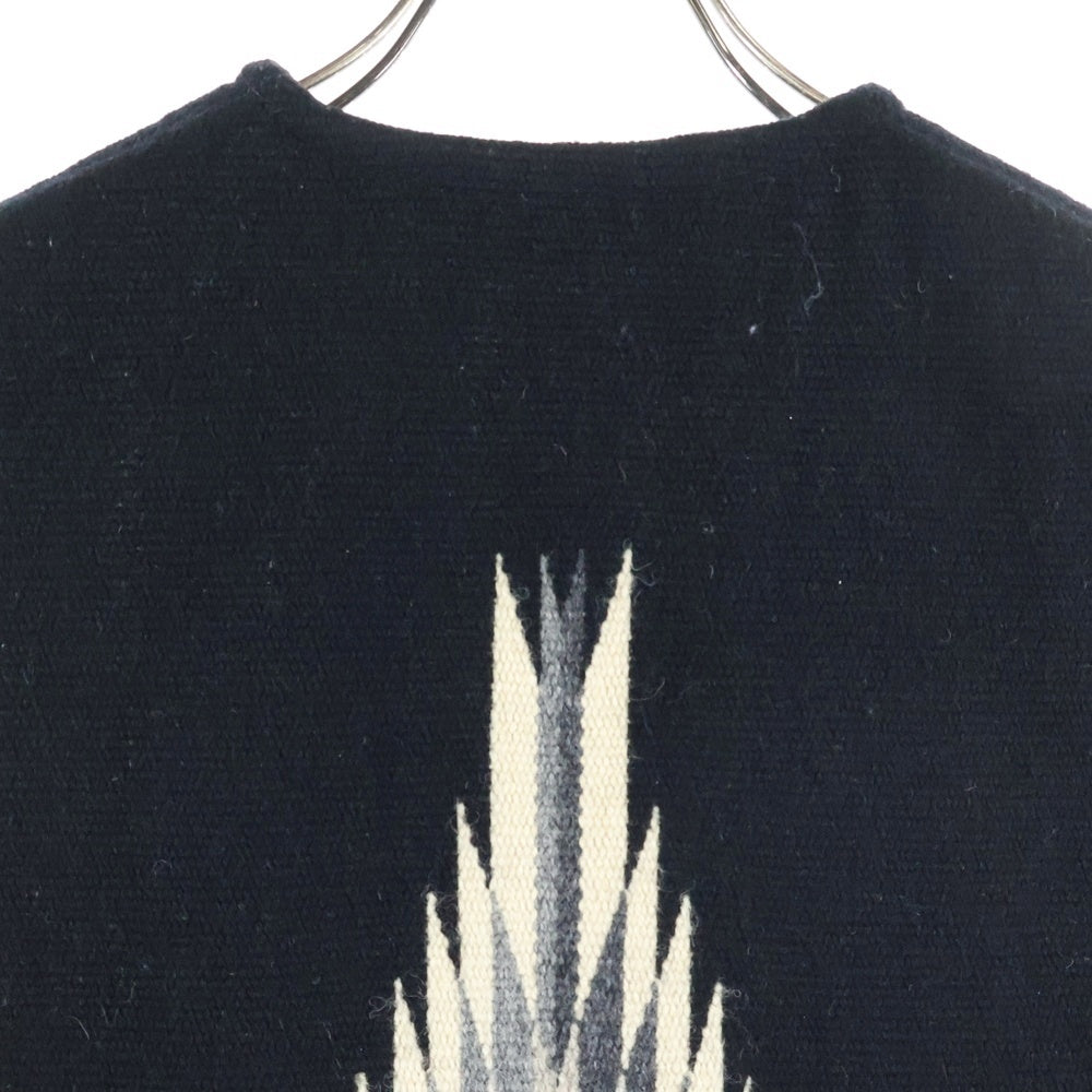 CENTINELA(センチネラ) チマヨベスト ウールベスト ブラック/ホワイト