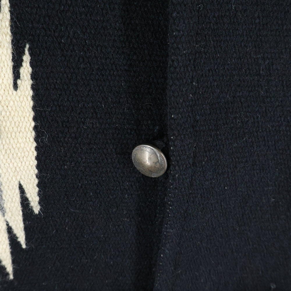 CENTINELA(センチネラ) チマヨベスト ウールベスト ブラック/ホワイト