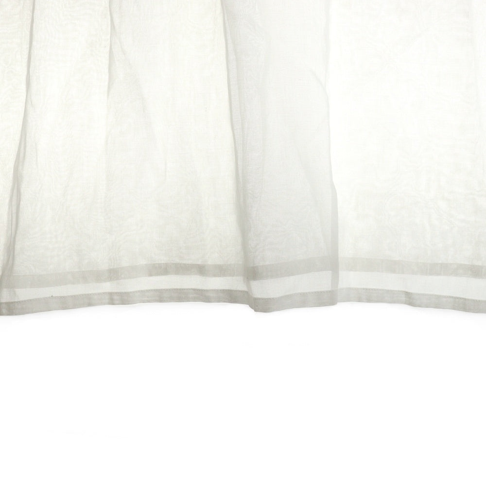 HYKE(ハイク) コットンボイルロングシャツ 長袖ワンピース レディース ホワイト