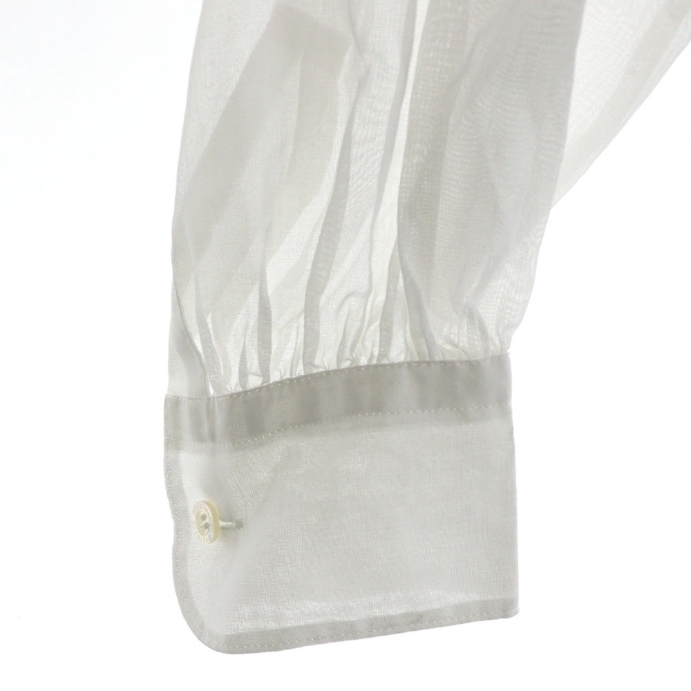 HYKE(ハイク) コットンボイルロングシャツ 長袖ワンピース レディース ホワイト