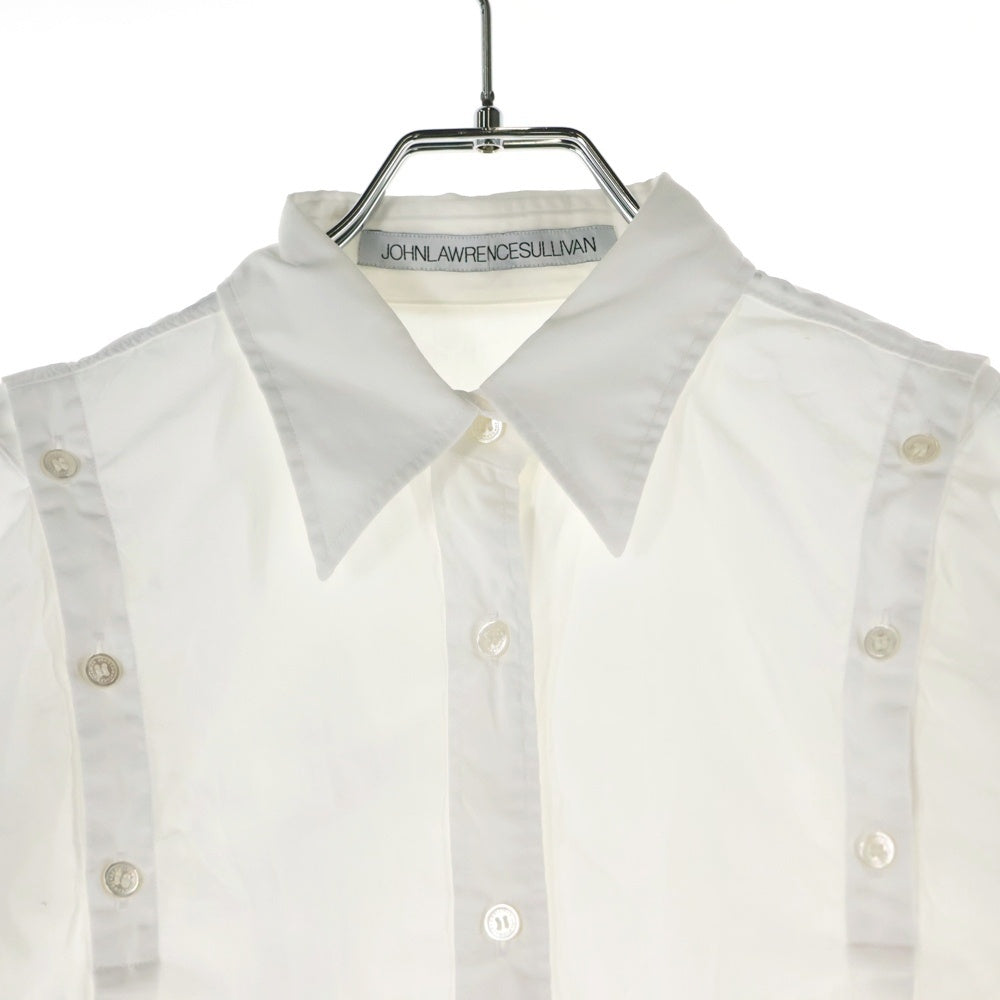 JOHN LAWRENCE SULLIVAN(ジョンローレンスサリバン) ショルダーボタン長袖シャツ レディース ホワイト 3C010-0221-19
