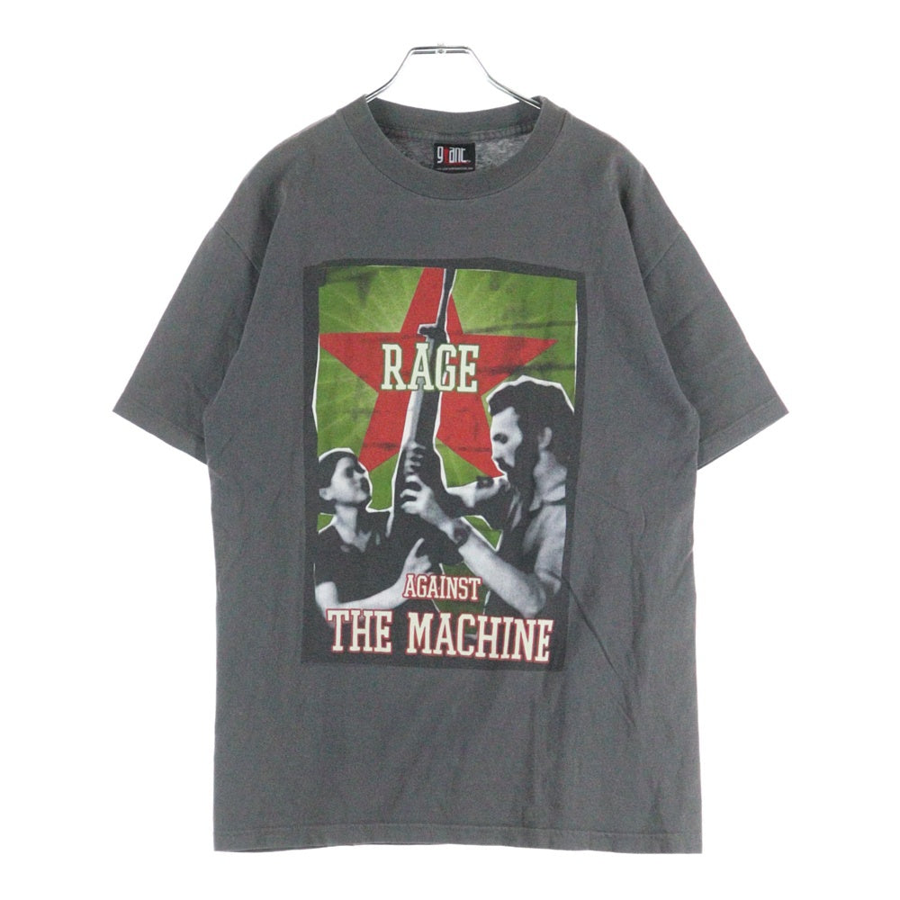 VINTAGE(ヴィンテージ) 00s RAGE AGAINST THE MACHINE GUN STAR レイジ アゲインスト ザ マシーン ガンアンドスター半袖Tシャツ カットソー ブラック