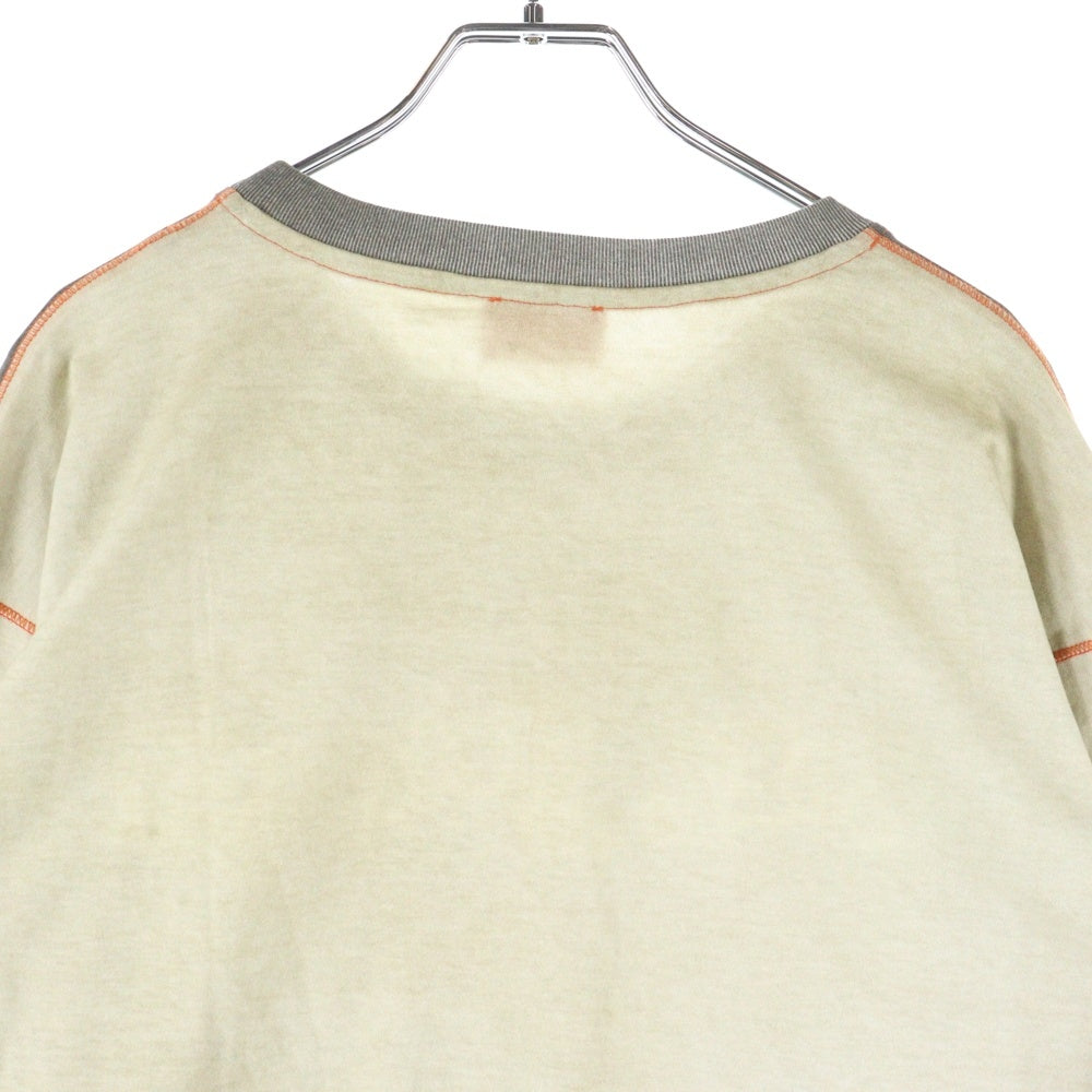 DIESEL(ディーゼル) t-boxt-ls-show-v2 グラフィックプリント 長袖Tシャツ ロンT カットソー グレー A21621