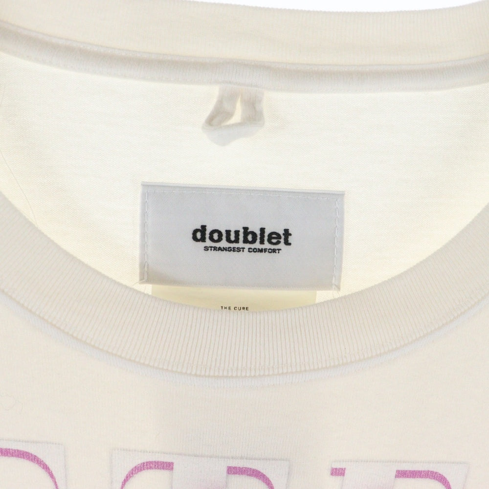 doublet(ダブレット) AFTER グラフィックプリント カットソー 半袖Tシャツ ホワイト 24AW42CS348