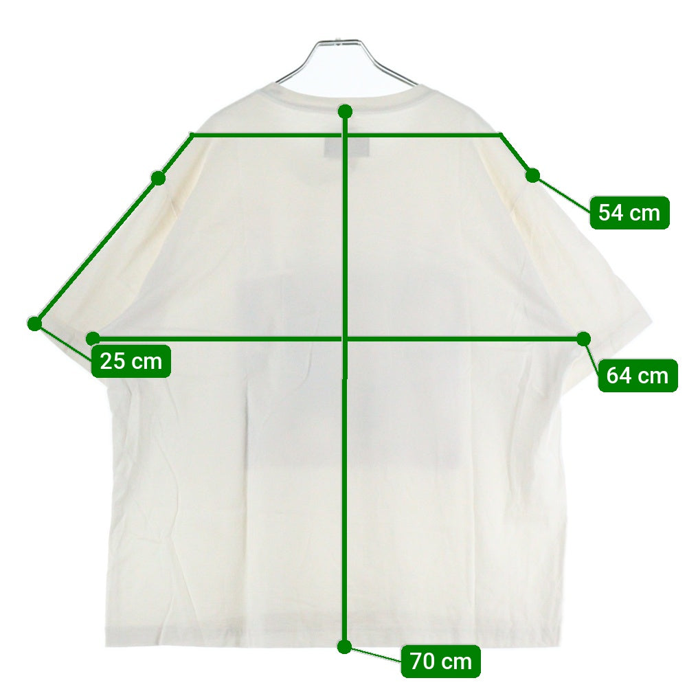 doublet(ダブレット) AFTER グラフィックプリント カットソー 半袖Tシャツ ホワイト 24AW42CS348