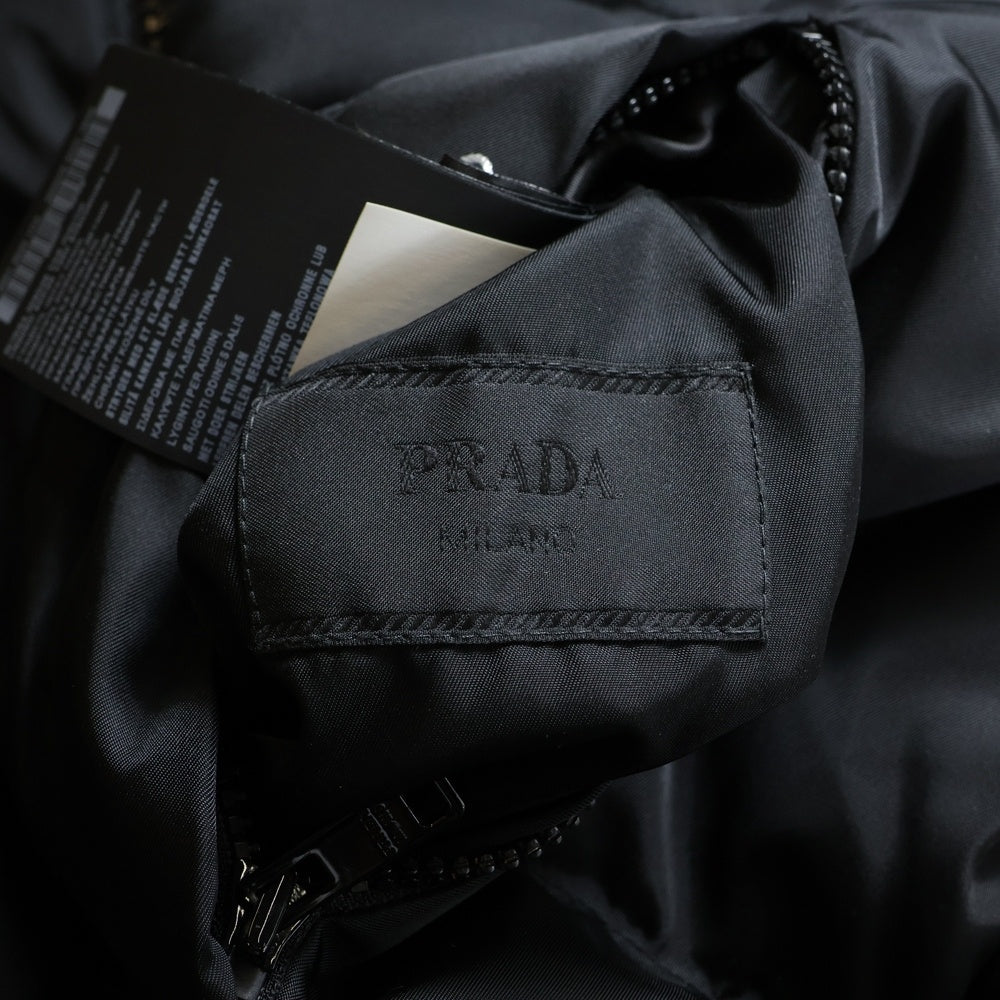 PRADA(プラダ) RE-NYLON リバーシブルジップアップダウンジャケット ブラック SGC045 1WQ8