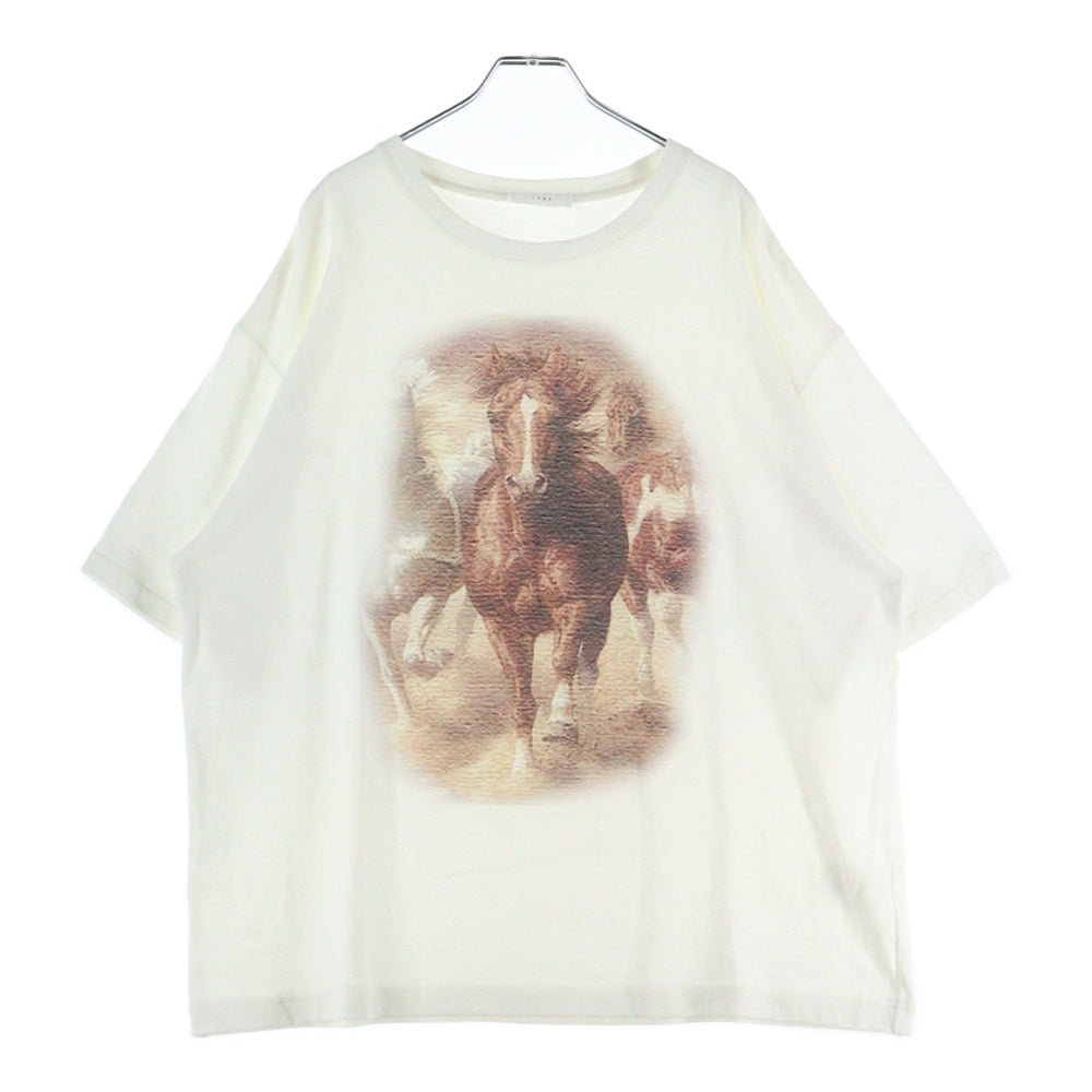 1989(ナインティーンエイティエイト) ホースプリント カットソー 半袖Tシャツ ホワイト 02684860204