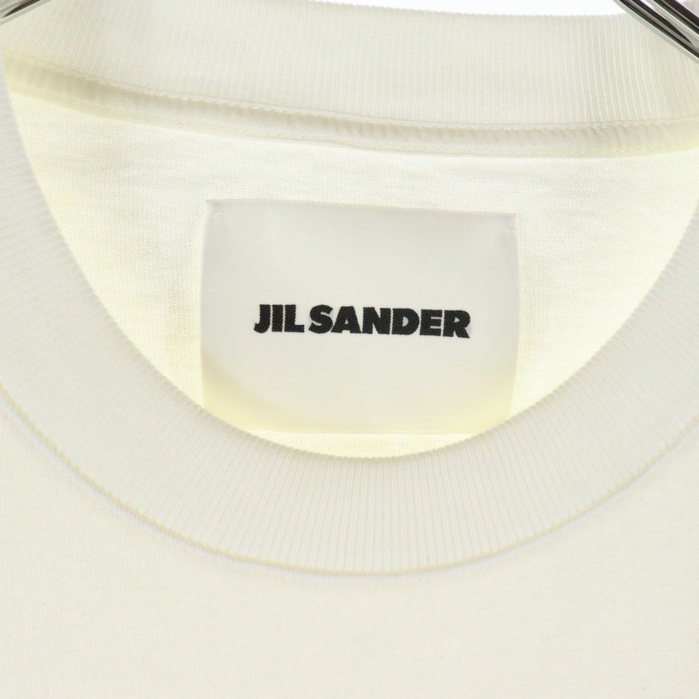 JIL SANDER(ジルサンダー) フラップポケット 半袖Tシャツ カットソー ホワイト KK JM BW 0114