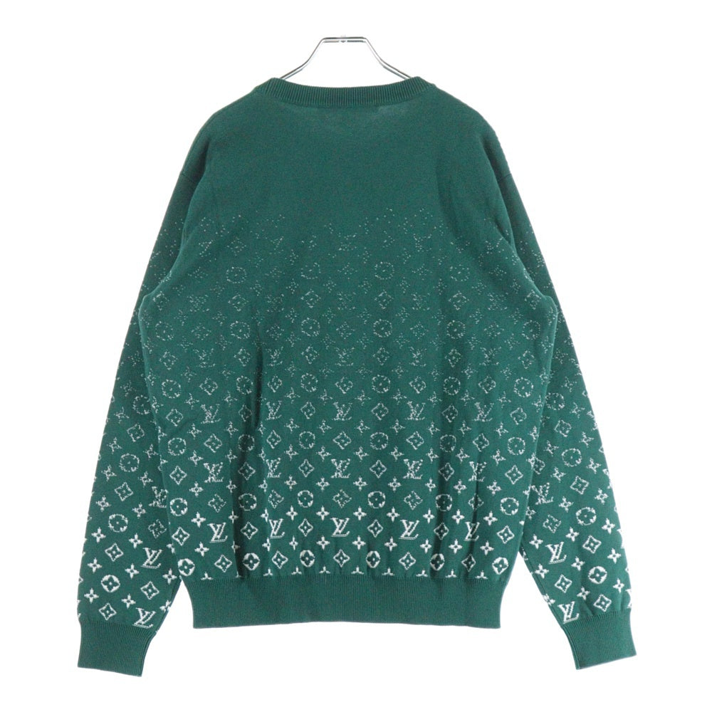 LOUIS VUITTON(ルイヴィトン) 23AW モノグラム グラデーションニット セーター グリーン RM232Q USO HKN44W
