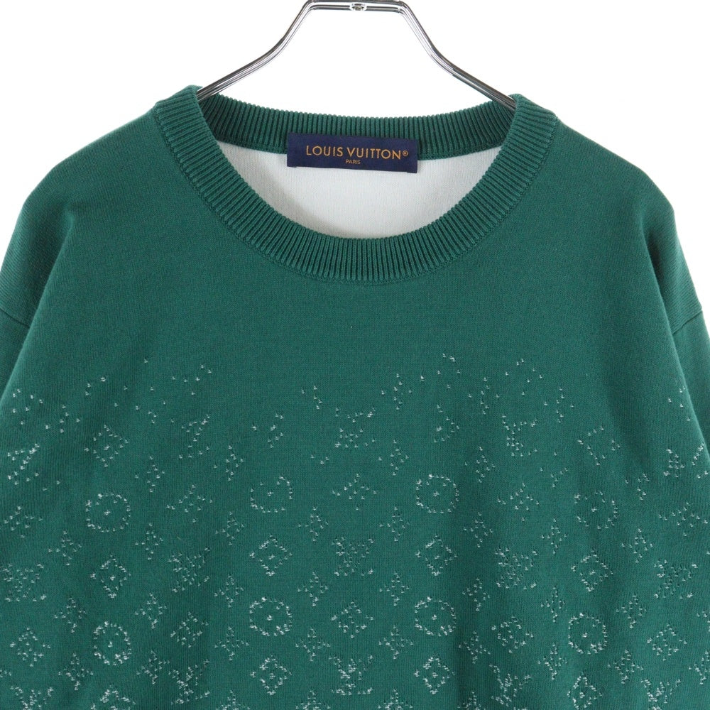 LOUIS VUITTON(ルイヴィトン) 23AW モノグラム グラデーションニット セーター グリーン RM232Q USO HKN44W