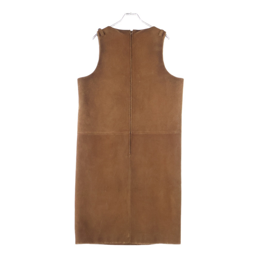 PRADA(プラダ) ラムスキン スエードワンピース ブラウン UPC204 レディース