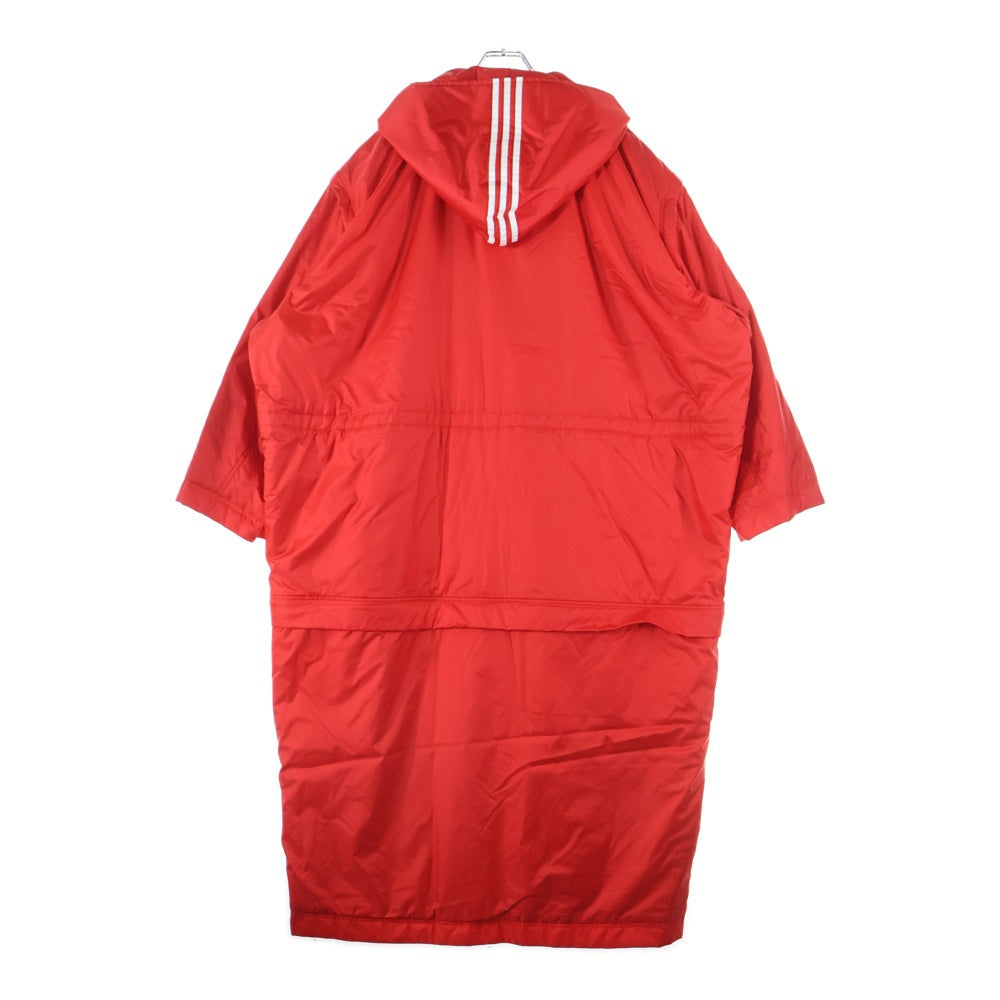 BALENCIAGA(バレンシアガ) ×adidas ×アディダス サイドライン ダウンコート ロングコート レッド 725293