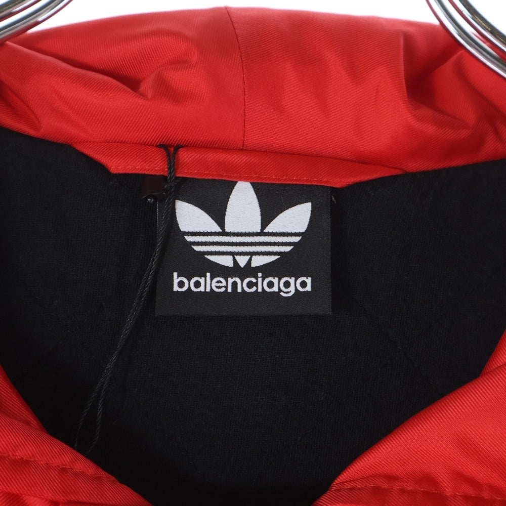 BALENCIAGA(バレンシアガ) ×adidas ×アディダス サイドライン ダウンコート ロングコート レッド 725293
