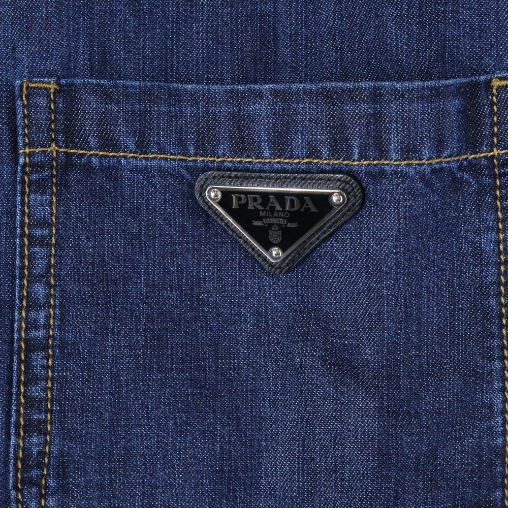 PRADA(プラダ) シャンブレーブルゾン デニムジャケット インディゴ GEB255 S000