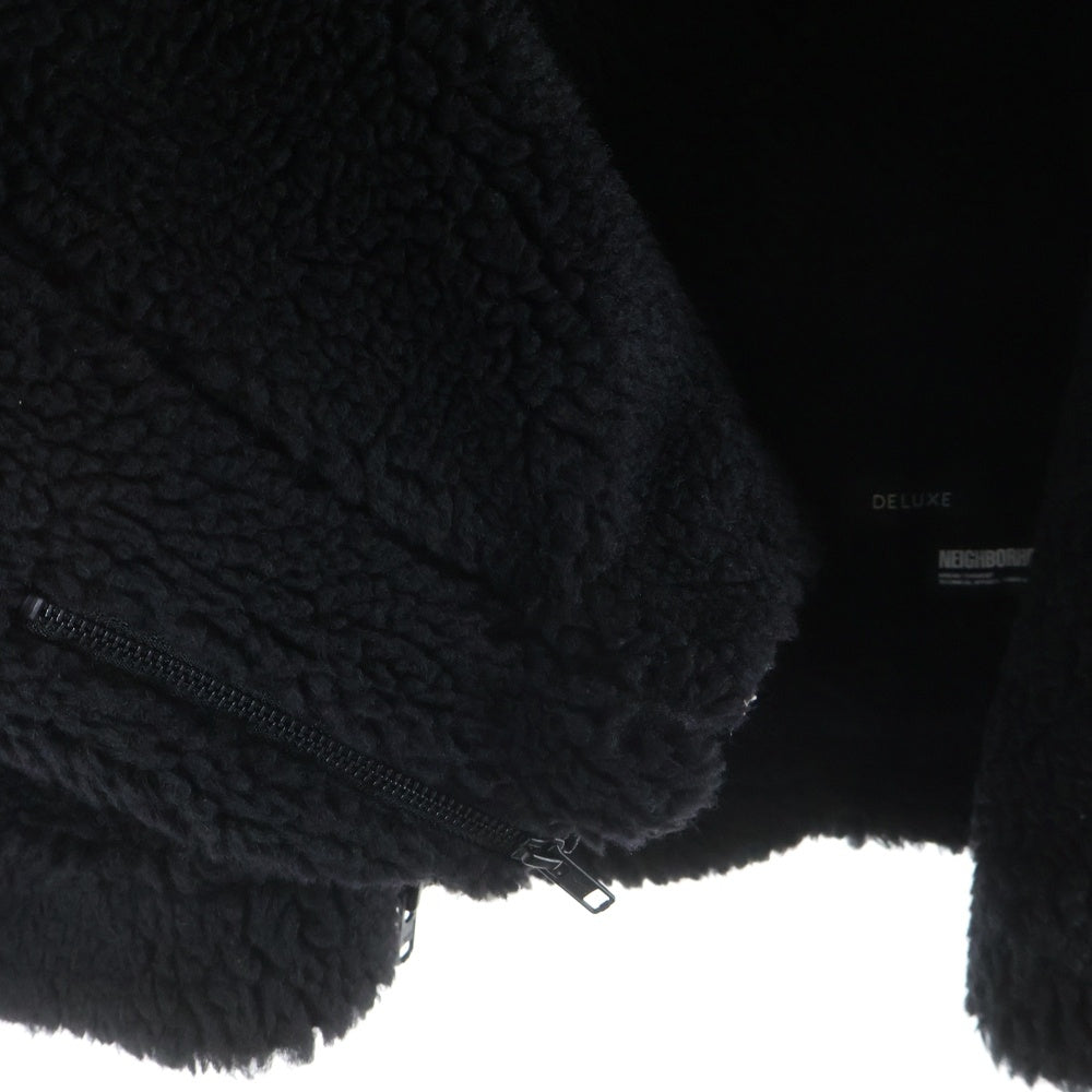NEIGHBORHOOD(ネイバーフッド) 23AW × DELUXE BOA JKT デラックス ボアジャケット ライダースジャケット ブラック