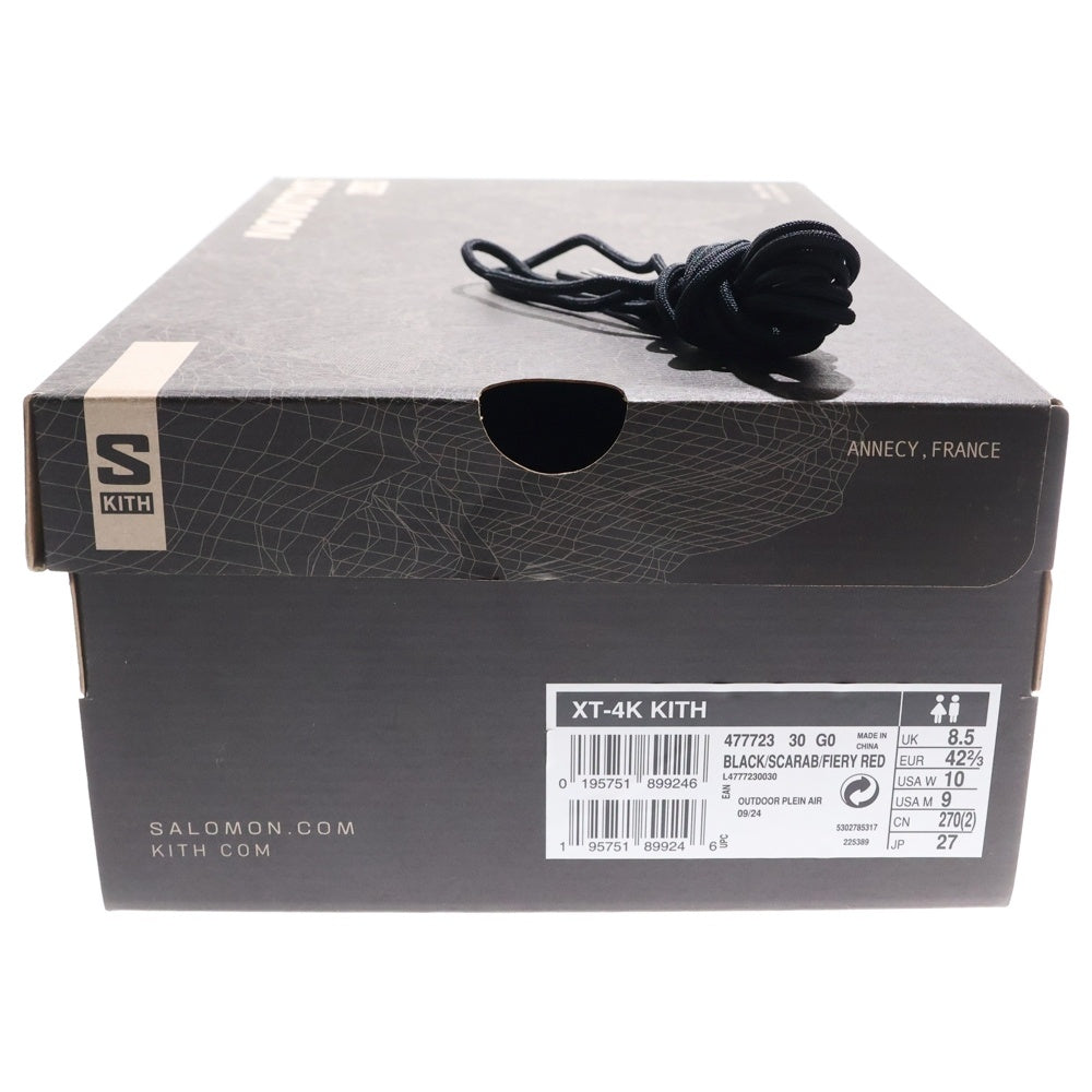 SALOMON(サロモン) ×KITH ローカットスニーカーブラック/グリーン US9/27cm 477723