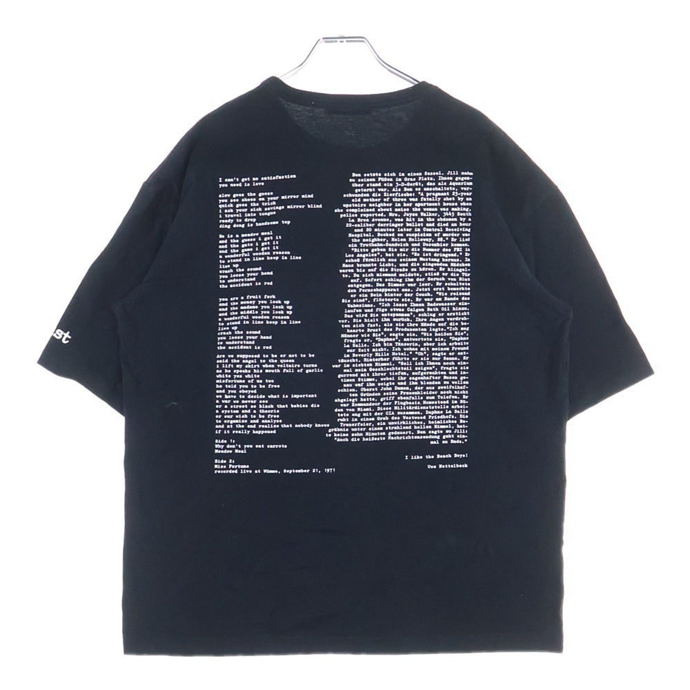 UNDERCOVER(アンダーカバー) 25AW FAUST T-SHIRT ファウスト グラフィック半袖Tシャツ ブラック UC2E4813-8