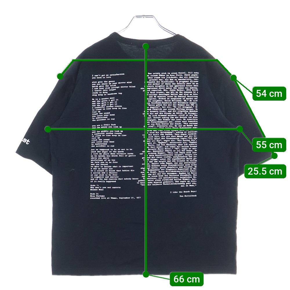 UNDERCOVER(アンダーカバー) 25AW FAUST T-SHIRT ファウスト グラフィック半袖Tシャツ ブラック UC2E4813-8