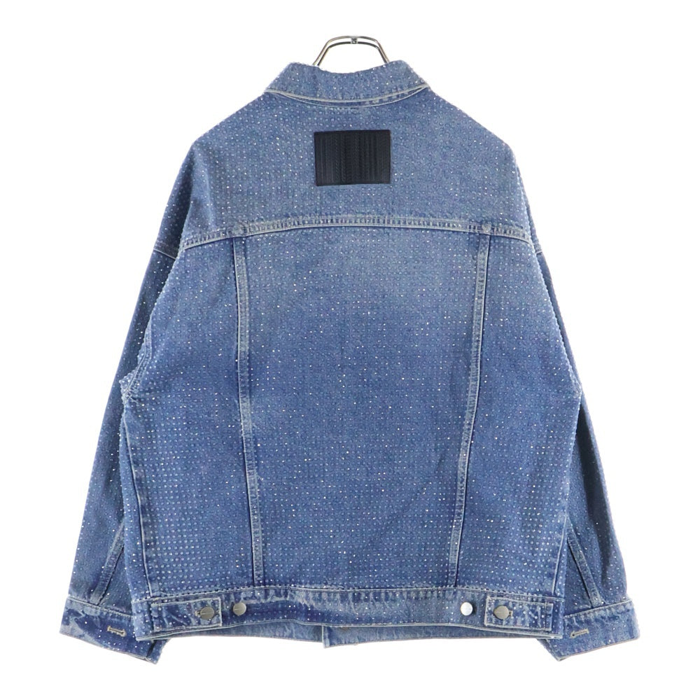 MARC JACOBS(マークジェイコブス) クリスタル装飾 デニムジャケット インディゴ 2S4RJC005D08