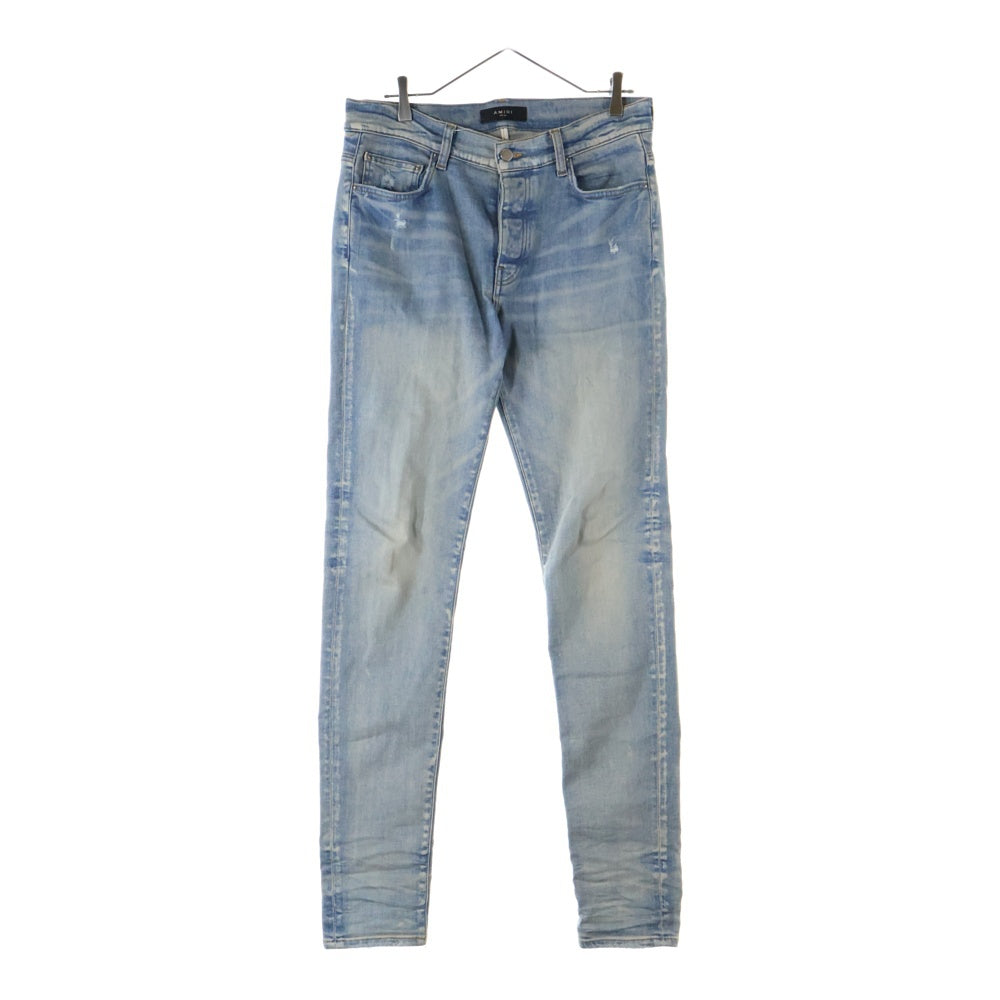 AMIRI(アミリ) スキニーデニムパンツ ダメージ加工デニムパンツ インディゴ